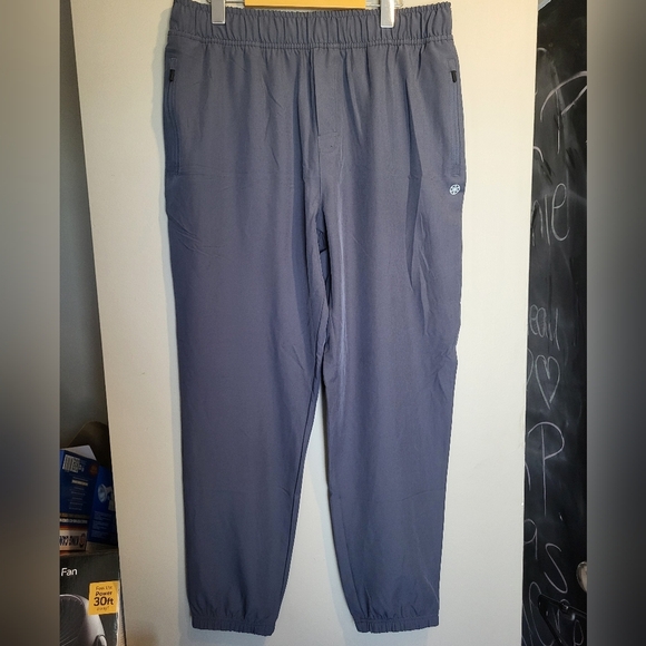 NEW- Gaiam Gray Jogger Pants, Size Large - Picture 2 of 7